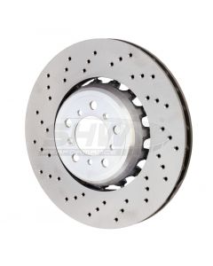 SHW 15-18 BMW M3 3.0L Left Front Cross-Drilled Lightweight Brake Rotor (34112284809) buy in USA