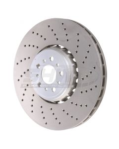 SHW 20-21 BMW X3 M 3.0L Right Front Cross-Drilled Lightweight Brake Rotor (34118054826) buy in USA