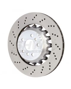 SHW 20-21 BMW X3 M 3.0L Left Rear Cross-Drilled Lightweight Brake Rotor (34118054827) buy in USA