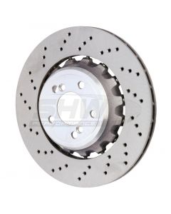 SHW 15-18 BMW M3 3.0L Left Rear Cross-Drilled Lightweight Brake Rotor (34212284811) buy in USA