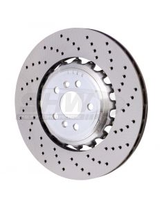 SHW 18-21 BMW M5 4.4L Right Rear Cross-Drilled Lightweight Brake Rotor (34217991104) buy in USA