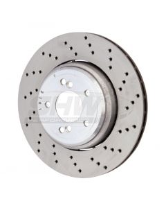 SHW 08-13 BMW M3 4.0L Right Rear Cross-Drilled Lightweight Brake Rotor (34212283804) buy in USA