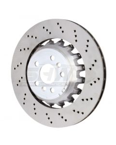 SHW 20-21 BMW X3 M 3.0L Right Rear Cross-Drilled Lightweight Brake Rotor (34118054828) buy in USA