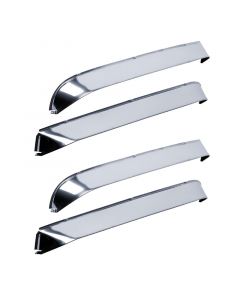 AVS 84-91 Jeep Grand Wagoneer Ventshade Front & Rear Window Deflectors 4pc - Stainless buy in USA