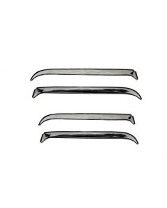 AVS 07-18 Jeep Wrangler Ventshade Front & Rear Window Deflectors 4pc - Chrome buy in USA