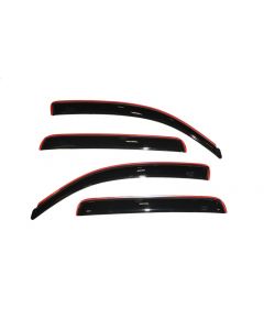 AVS 05-15 Toyota Tacoma Double Cab Ventvisor In-Channel Front & Rear Window Deflectors 4pc - Smoke buy in USA