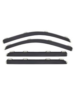 AVS 09-18 Dodge RAM 1500 Crew Cab Ventvisor In-Channel Front & Rear Window Deflectors 4pc - Smoke buy in USA