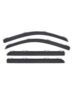 AVS 07-18 Jeep Wrangler Unlimited Ventvisor In-Channel Front & Rear Window Deflectors 4pc - Smoke buy in USA