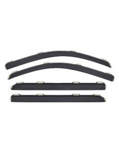 AVS 02-08 Dodge RAM 1500 Quad Cab Ventvisor In-Channel Front & Rear Window Deflectors 4pc - Smoke buy in USA