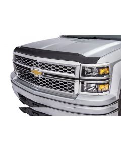 AVS 14-15 Chevy Silverado 1500 Aeroskin II Textured Low Profile Hood Shield - Black buy in USA