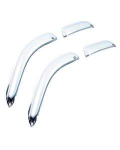 AVS 04-12 Chevy Colorado Crew Cab Ventvisor Front & Rear Window Deflectors 4pc - Chrome buy in USA