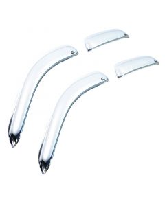 AVS 02-09 Chevy Trailblazer Ventvisor Outside Mount Front & Rear Window Deflectors 4pc - Chrome buy in USA