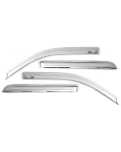 AVS 20-22 Chevrolet Silverado 1500 LTD Ext. Cab/DC F&R Ventvisor Window Deflectors 4pc - Chrome buy in USA