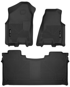 Husky Liners 19-22 Dodge Ram 1500 Crew Cab X-Act Contour Front & Second Seat Floor Liners - Black buy in USA