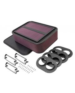 K&N Custom Racing Air Filter - Rectangular Carbon Fiber 4in Air Box w/ 2.75in Air Horn buy in USA