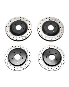 Wilwood Rotor Kit Front/Rear-Dimpled/Slotted 97-04 Corvette C5 All/ 05-13 C6 Base buy in USA