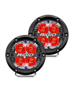 Rigid Industries 360-Series 4in LED Off-Road Spot Beam - Red Backlight (Pair) buy in USA