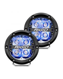 Rigid Industries 360-Series 4in LED Off-Road Spot Beam - Blue Backlight (Pair) buy in USA