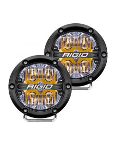 Rigid Industries 360-Series 4in LED Off-Road Drive Beam - Amber Backlight (Pair) buy in USA