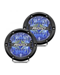 Rigid Industries 360-Series 4in LED Off-Road Drive Beam - Blue Backlight (Pair) buy in USA