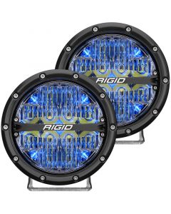 Rigid Industries 360-Series 6in LED Off-Road Drive Beam - Blue Backlight (Pair) buy in USA