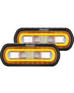 Rigid Industries SR-L Series Surface Mount LED Spreader Pair w/ Amber Halo - Universal buy in USA