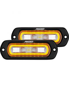 Rigid Industries SR-L Series Flush Mount LED Spreader Pair w/ Red Halo - Universal buy in USA