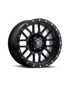 ICON Alpha 17x8.5 6x5.5 0mm Offset 4.75in BS 106.1mm Bore Satin Black Wheel buy in USA