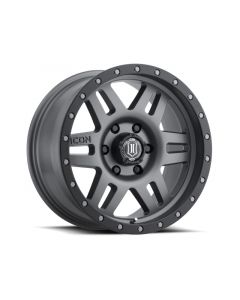 ICON Six Speed 17x8.5 6x5.5 0mm Offset 4.75in BS 108mm Bore Titanium Wheel buy in USA