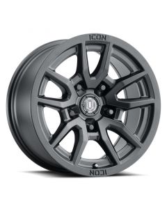 ICON Vector 5 17x8.5 5x5 -6mm Offset 4.5in BS 71.5mm Bore Satin Black Wheel buy in USA