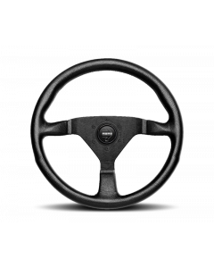 Momo Montecarlo Steering Wheel 320 mm - Black Leather/Red Stitch/Black Spokes buy in USA