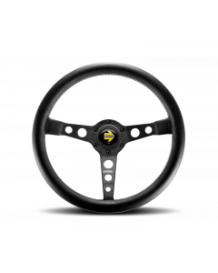 Momo Prototipo Steering Wheel 350 mm - Black Leather/Wht Stitch/Black Spokes buy in USA