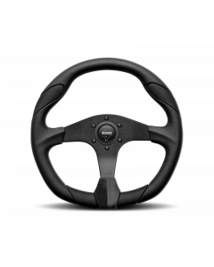 Momo Quark Steering Wheel 350 mm - Black Poly/Black Spokes buy in USA