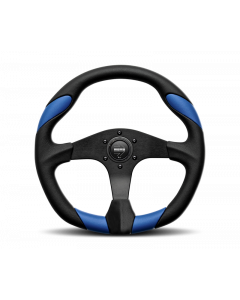 Momo Quark Steering Wheel 350 mm - Black Poly/Black Spokes buy in USA