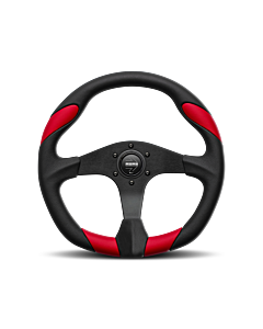 Momo Quark Steering Wheel 350 mm - Black Poly/Black Spokes buy in USA