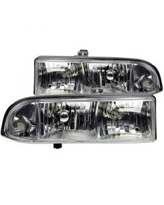 ANZO 1998-2005 Chevrolet S-10 Crystal Headlights Chrome buy in USA