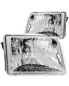 ANZO 1993-1997 Ford Ranger Crystal Headlights Chrome buy in USA