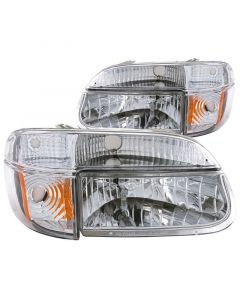 ANZO 1995-2001 Ford Explorer Crystal Headlights Chrome w/ Corner Lights 2pc buy in USA