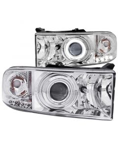 ANZO 1994-2001 Dodge Ram Projector Headlights w/ Halo Chrome buy in USA