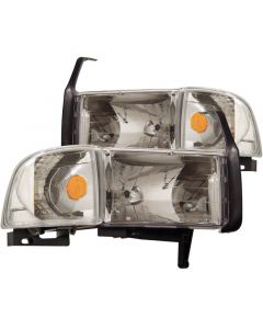 ANZO 1994-2001 Dodge Ram Crystal Headlights Chrome buy in USA