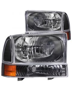 ANZO 2000-2004 Ford Excursion Crystal Headlights Black buy in USA