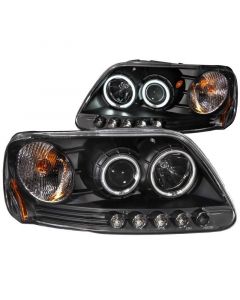 ANZO 1997-2003 Ford F-150 Projector Headlights w/ Halo Black (CCFL) buy in USA