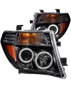 ANZO 2005-2008 Nissan Frontier Projector Headlights w/ Halo Black buy in USA