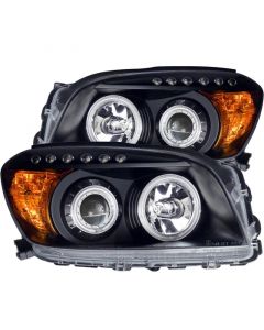 ANZO 2006-2008 Toyota Rav4 Projector Headlights w/ Halo Black buy in USA