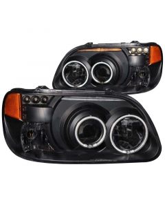 ANZO 1995-2001 Ford Explorer Projector Headlights w/ Halo Black 1 pc buy in USA