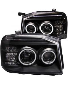 ANZO 2001-2004 Nissan Frontier Projector Headlights w/ Halo Black (CCFL) buy in USA