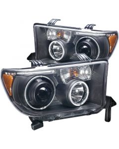 ANZO 2007-2013 Toyota Tundra Projector Headlights w/ Halo Black (CCFL) buy in USA