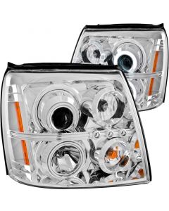 ANZO 2003-2006 Cadillac Escalade Projector Headlights w/ Halo Chrome (CCFL) (HID Compatible) buy in USA