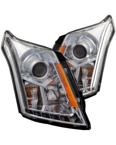 ANZO 2010-2015 Cadillac Srx Projector Headlights w/ Plank Style Design Chrome buy in USA