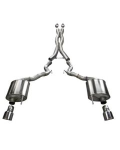 Corsa 15-16 Ford Mustang GT Convertible 5.0L V8 Polished Xtreme Dual Rear Exit Exhaust buy in USA